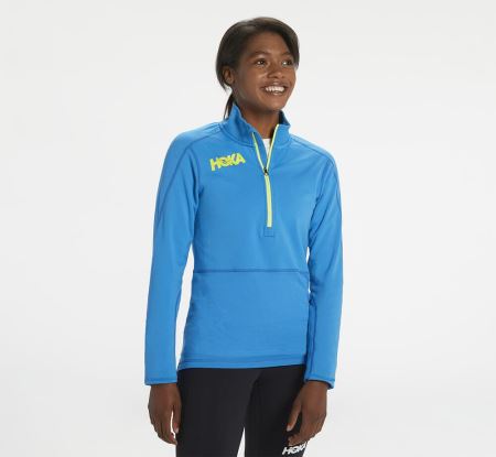 Hoka One One 1/2 Zip Midlayer - Jachete Dama Albastri | RO-7g59U9e